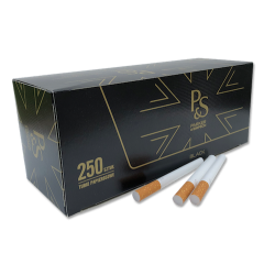 P&S Black Parker&Simpson King Size 250 Cigarette Filter Tubes